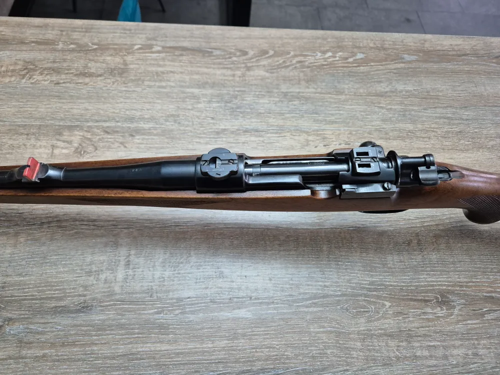 Carabina Eduard Kettner, cal 243win, 51cm, pat lemn Stutzen