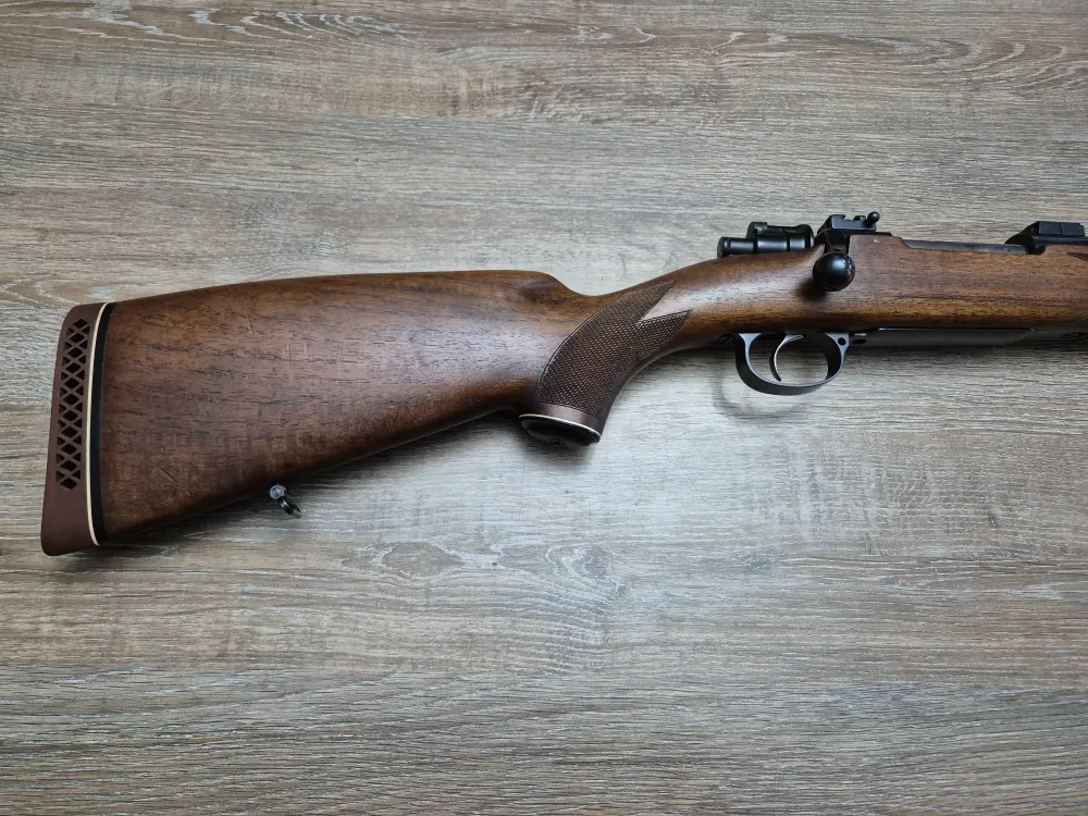 Carabina Frankonia, teava 65cm, cal 8x68S, pat lemn