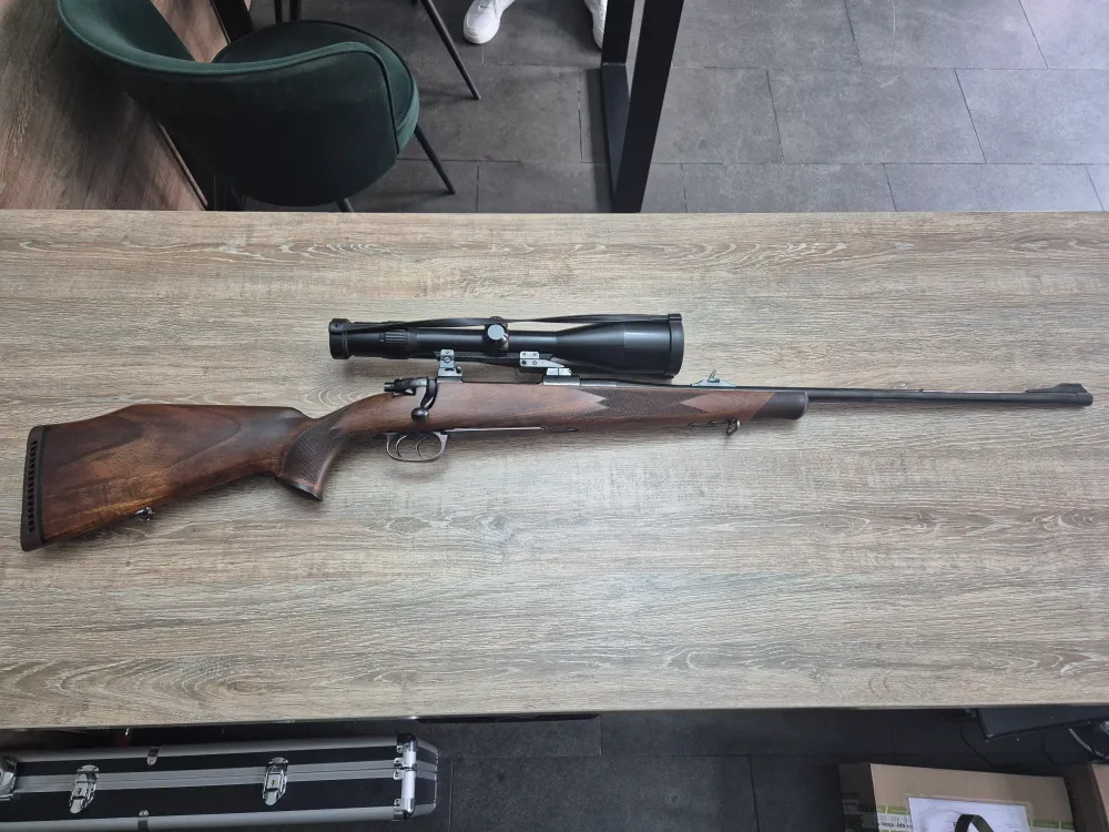 Carabina Heym SR20N, cal 6.5x57, 60cm, luneta Docter 3-12x56