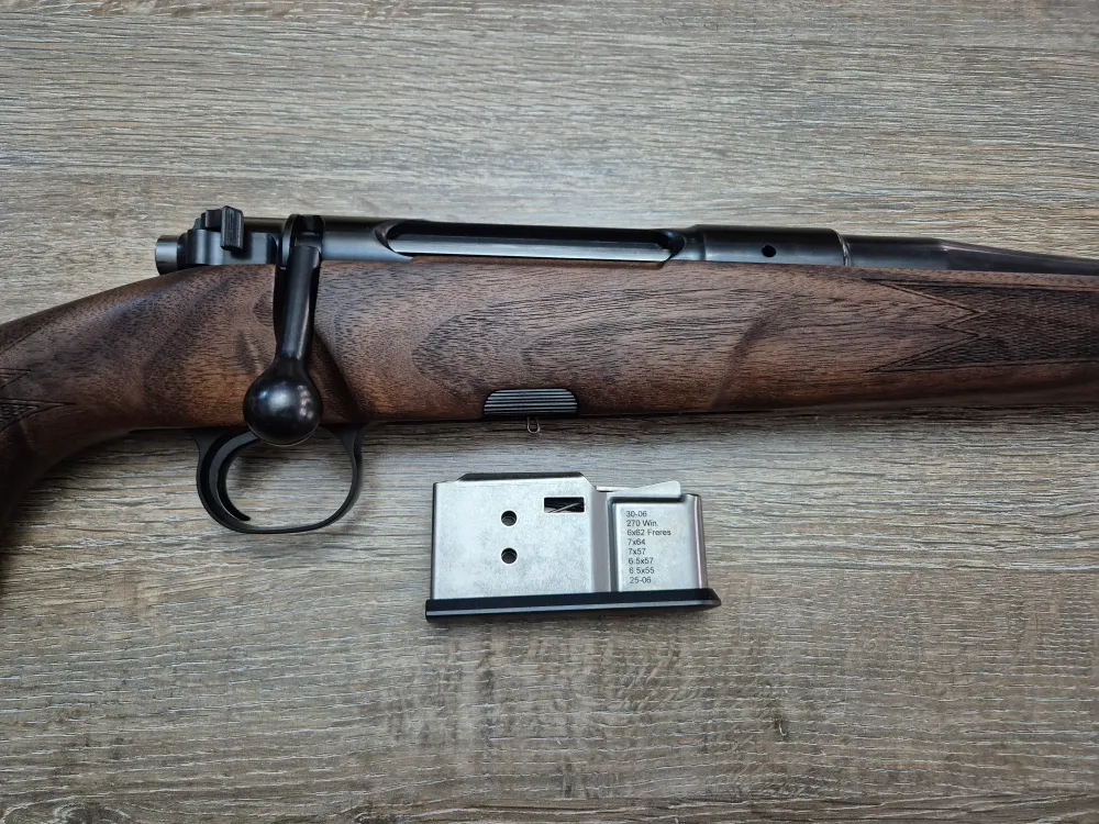Carabina Heym SR21, cal 7x64, 55cm, pat lemn clasic
