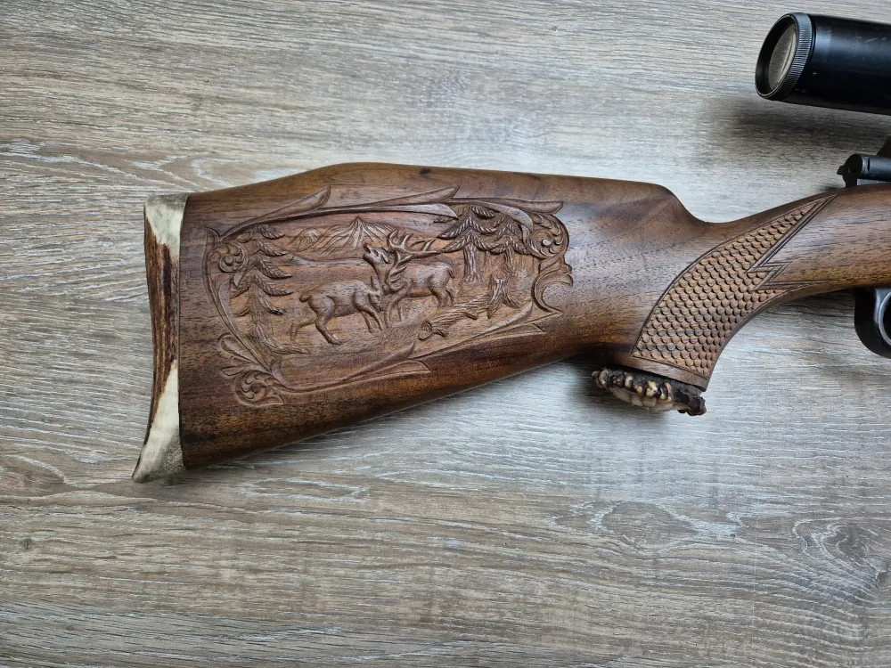 Carabina Mauser 98 cal 7mm rem mag, 65cm, luneta 2.5-9x