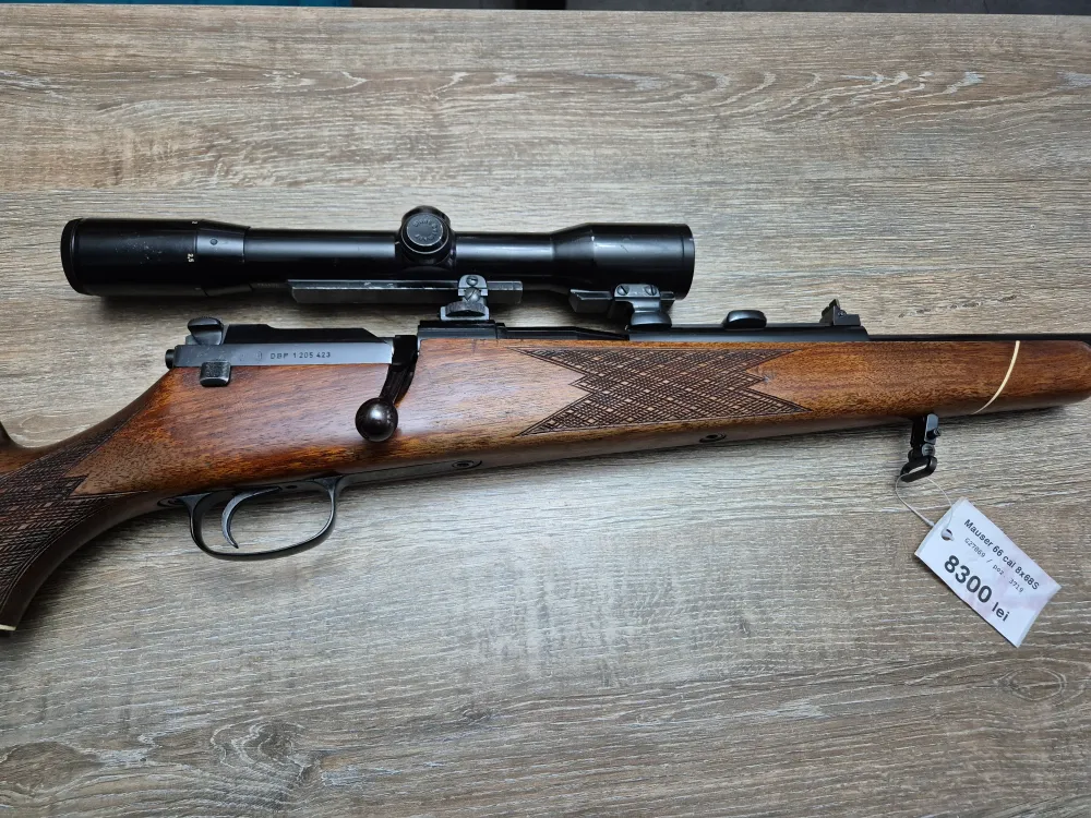 Carabina Mauser 66, cal 8x68S, teava 65cm, Zeiss Diavari 1.5-6x