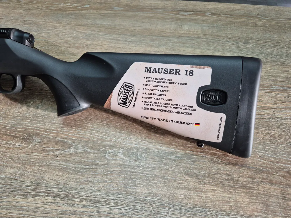 Carabina Mauser M18, cal 270 win, 53cm, pat sintetic, filet