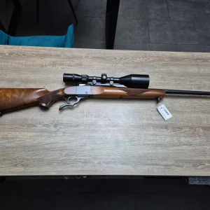 Carabina Ruger No.1, cal 7mm rem mag, teava 64cm, luneta 4-12x56