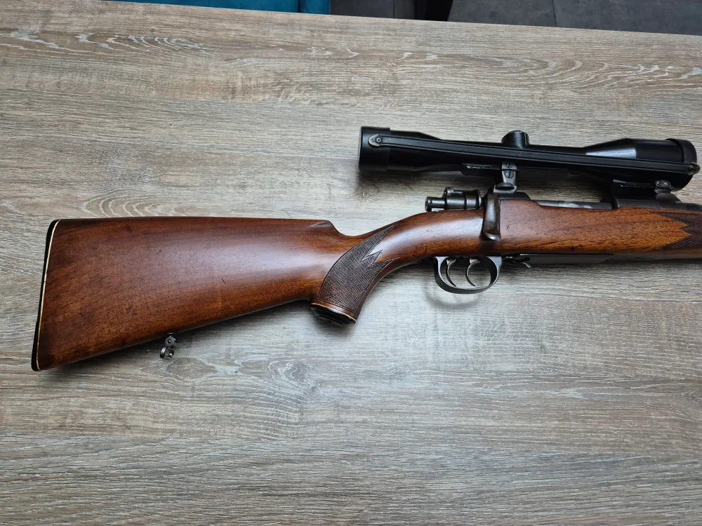 Carabina Schmidt, cal 7x57, teava 60cm, luneta 6x42