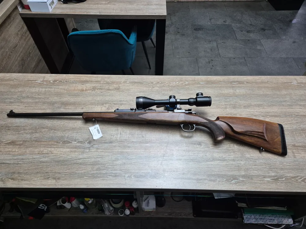 Carabina Steyr, cal 7x57, teava 64cm, luneta 3-12x50