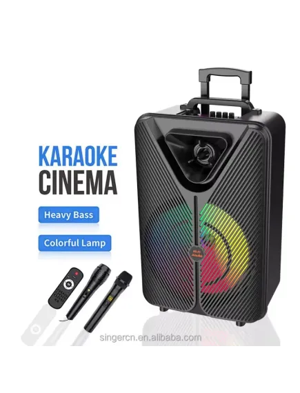 Boxă Trolley PartyBox 15INCH ZQS15123 – Sunet Puternic, Distracție Garantată!