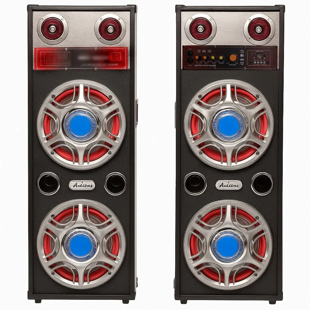 Set Boxe Active Ailiang ATP813-DT, 100W, Bluetooth, Karaoke, USB, Lumini LED