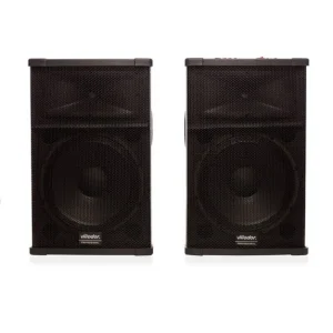 Set Boxe Profesionale VALLIODOR 2005, Putere Maximă 400W, 200W RMS, Microfoane Incluse