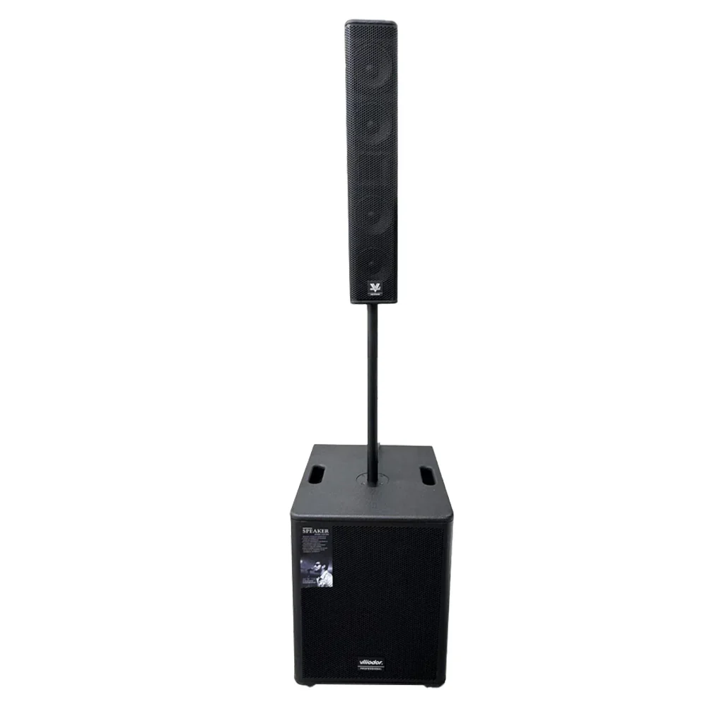 Sistem Audio Profesional Vlliodor 3800W, Subwoofer Activ, DSP, Bluetooth, 2 Microfoane