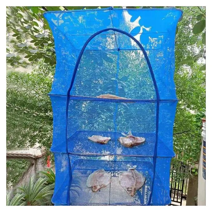 Plasă de uscare pliabilă cu agatatoare – Pentru Pește, Legume, Plante, Flori, Muguri portabila, 4 niveluri cu suport, 40 x...