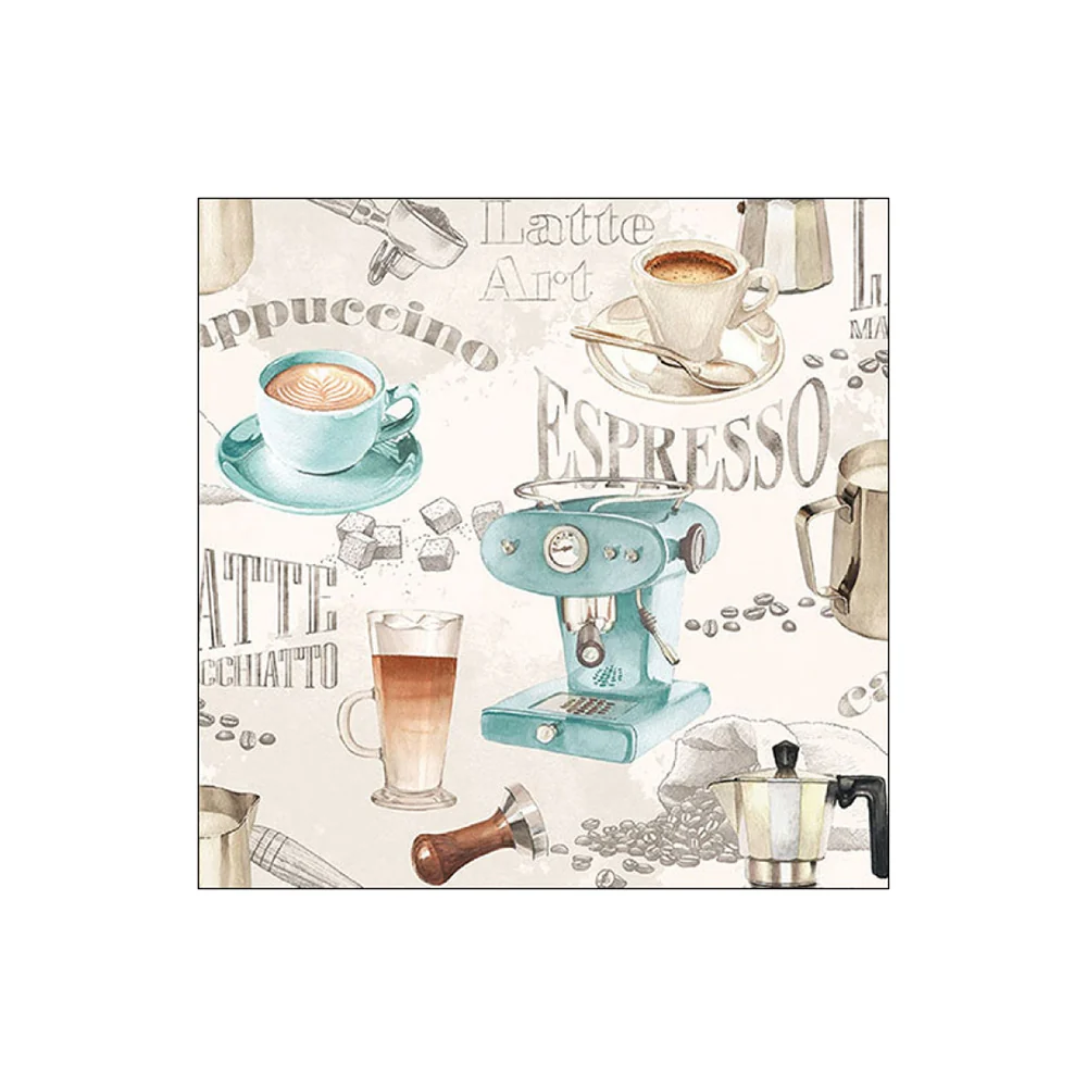 Servetele de masa, 20 buc, 25x25 cm, Barista Cream - AMBIENTE