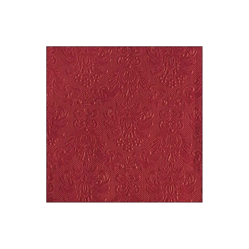 Servetele de masa, 15 buc, 33x33 cm, Elegance Dark Red - AMBIENTE