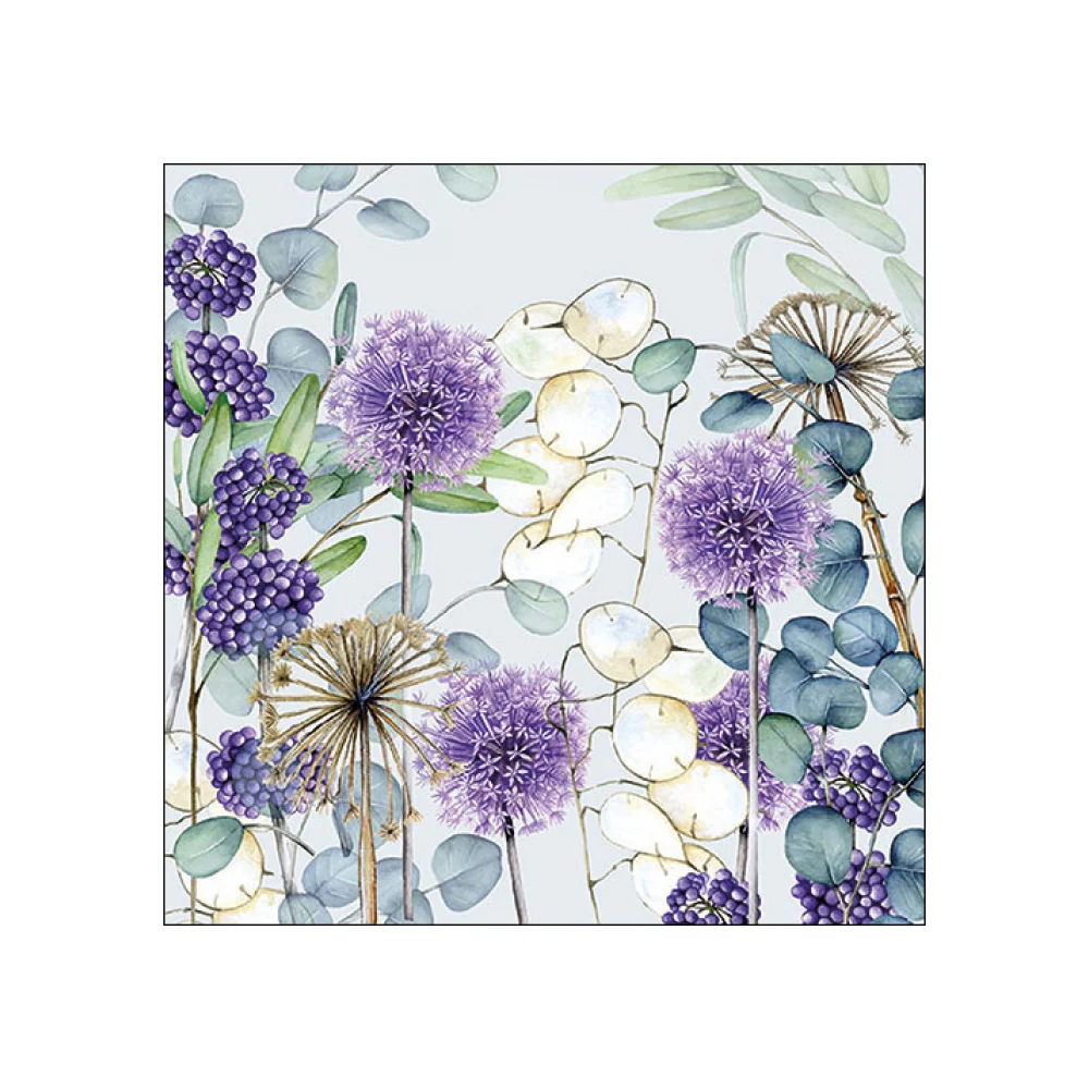 Servetele de masa, 20 buc, 33x33 cm, Lunaria Green - AMBIENTE