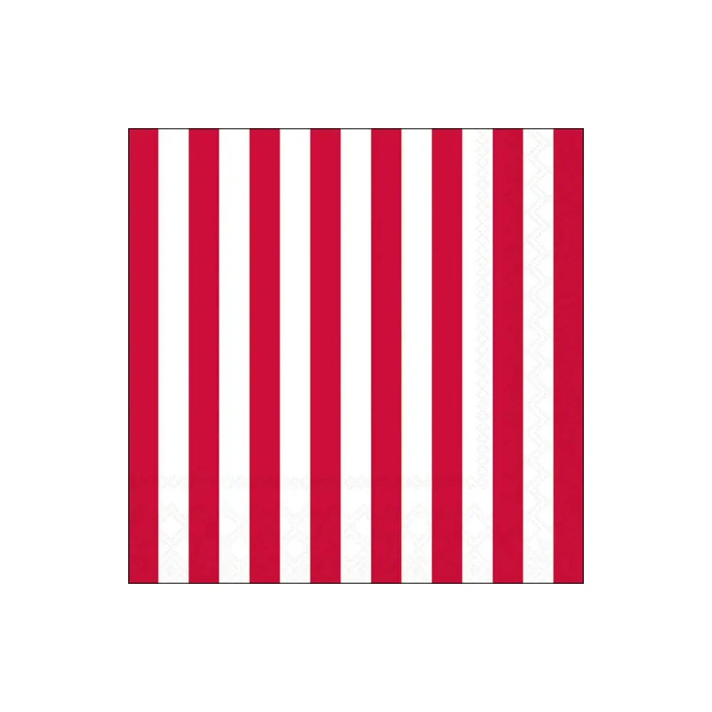 Servetele de masa, 20 buc, 33x33 cm, Stripes Red - AMBIENTE