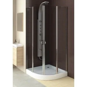 Cabina dus semirotunda Glass 5 80 x 80 cm