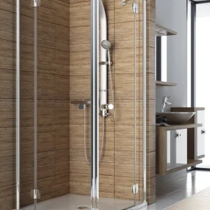 Cabina dus semirotunda Sol de Luxe 80 x 80 cm