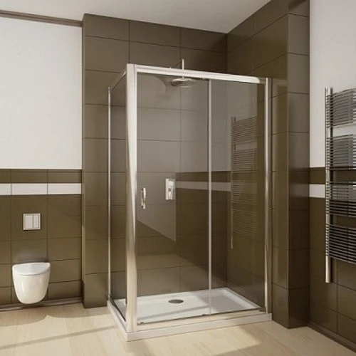 Cabina dus dreptunghiulara cu usa glisanta Radaway Premium Plus DWJ+S 140x90 cm, sticla maro