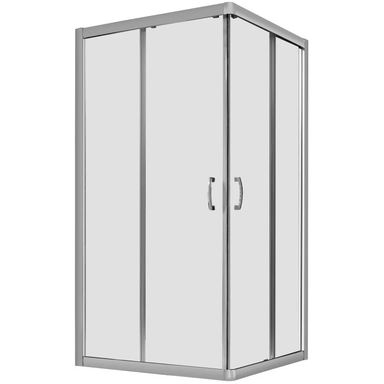 Cabina dus patrata cu usi glisante Radaway Premium Plus C 1700 90x90 cm, sticla fabric