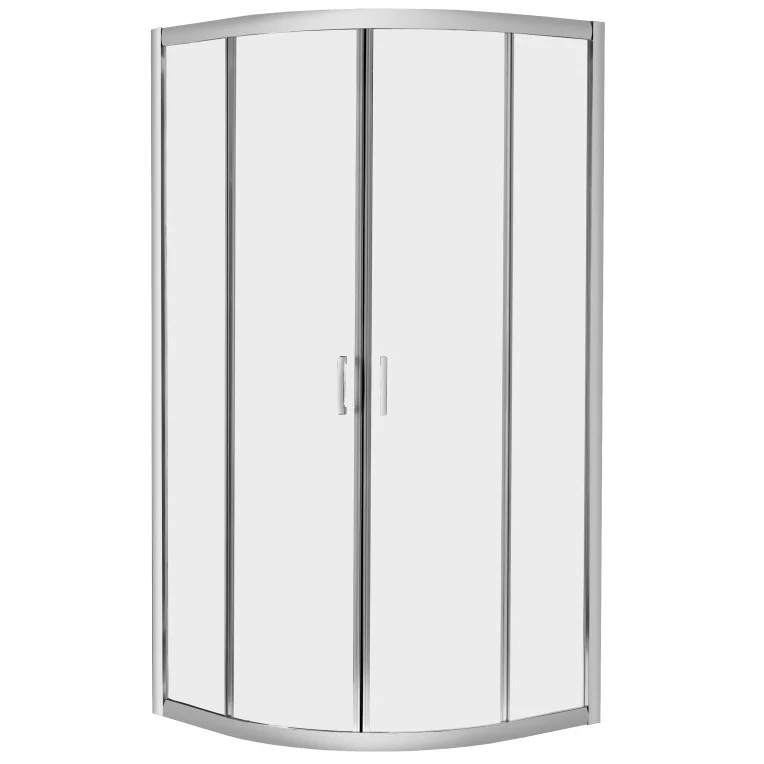 Cabina dus semirotunda cu usi glisante Radaway Premium Plus 1900 90x90 cm, sticla fabric