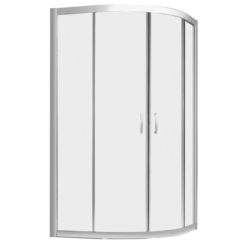 Cabina dus semirotunda cu usi glisante Radaway Premium Plus 1700 90x90 cm, sticla fabric