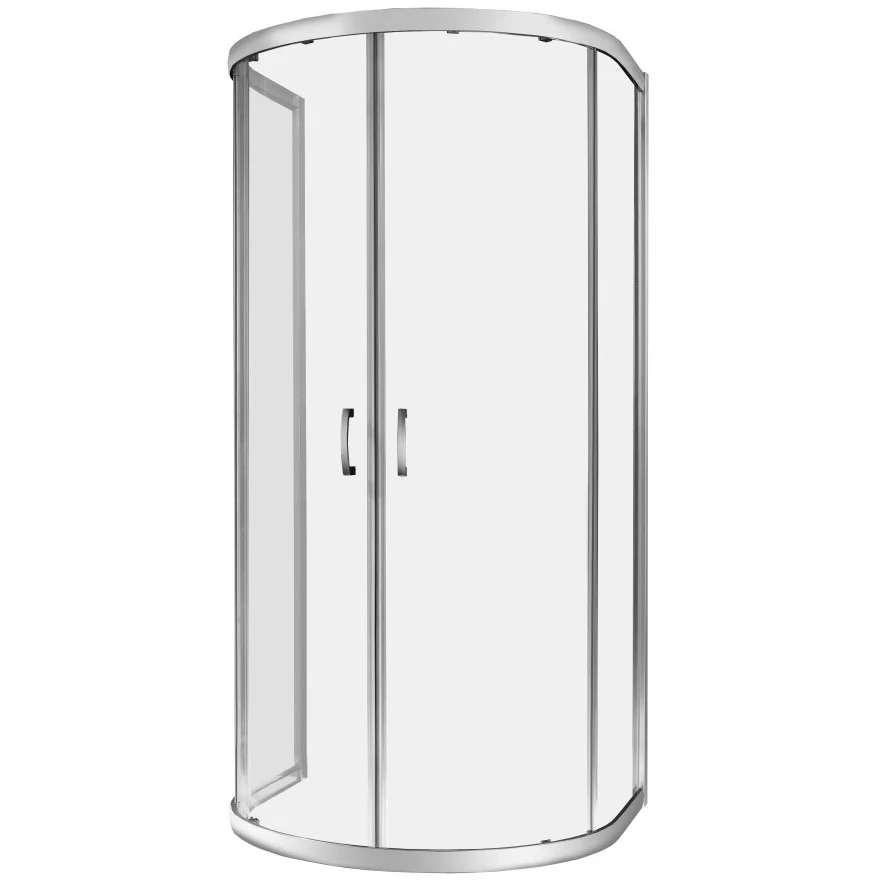 Cabina dus semirotunda cu usi glisante Radaway Premium Plus P 100x90 cm, sticla maro