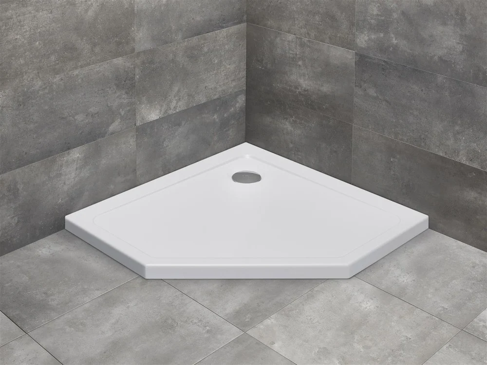 Cadita dus pentagonala Radaway Doros PT 100x100 cm