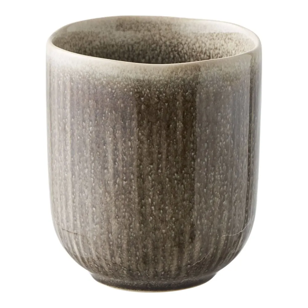 Viola Cana ceramica, gri ø8x9.5 cm, set de 4