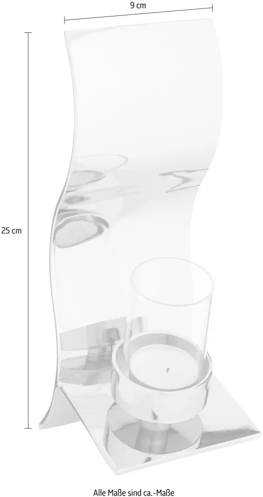 Suport de perete pentru lumanari Fink WAVE 38 cm