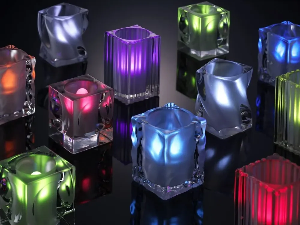 Set 4 lumanari LED reincarcabile Auraglow