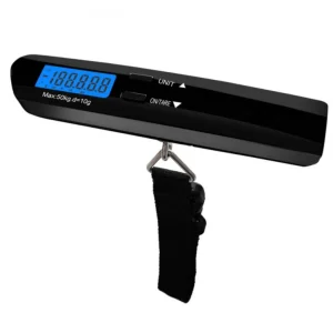 Cântar digital pentru bagaje SAPIR SP 1652 , Până la 50 kg, Afișaj LCD, Negru