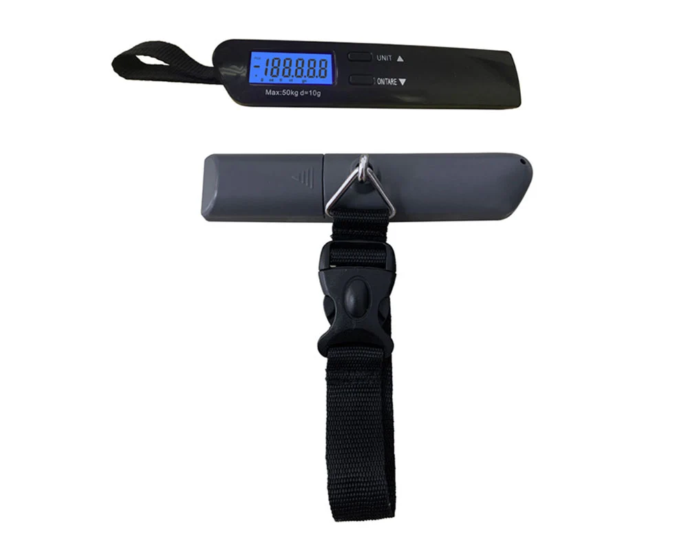 Cântar digital pentru bagaje SAPIR SP 1652 , Până la 50 kg, Afișaj LCD, Negru