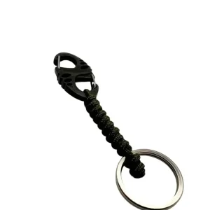 Carabina S Hook Paracord 275 cu Inel de Chei Theter Olive Drop Zone