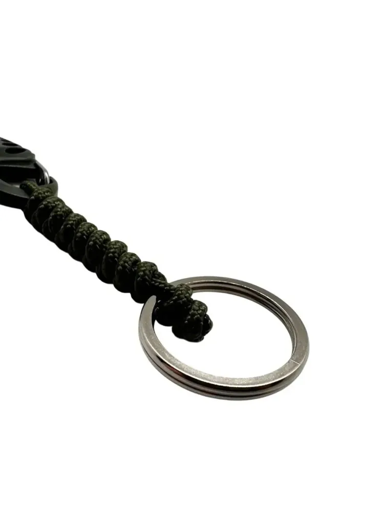 Carabina S Hook Paracord 275 cu Inel de Chei Theter Olive Drop Zone