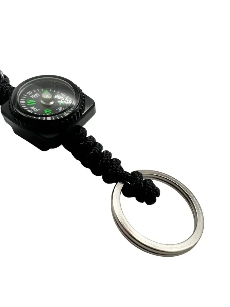 Carabina S Hook Paracord 275 cu Inel de Chei Theter Pathfinder Negru Drop Zone