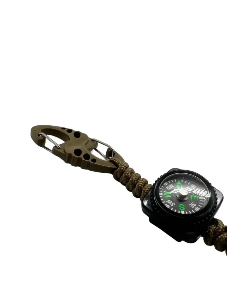 Carabina S Hook Paracord 275 cu Inel de Chei Theter Pathfinder Coyote Drop Zone