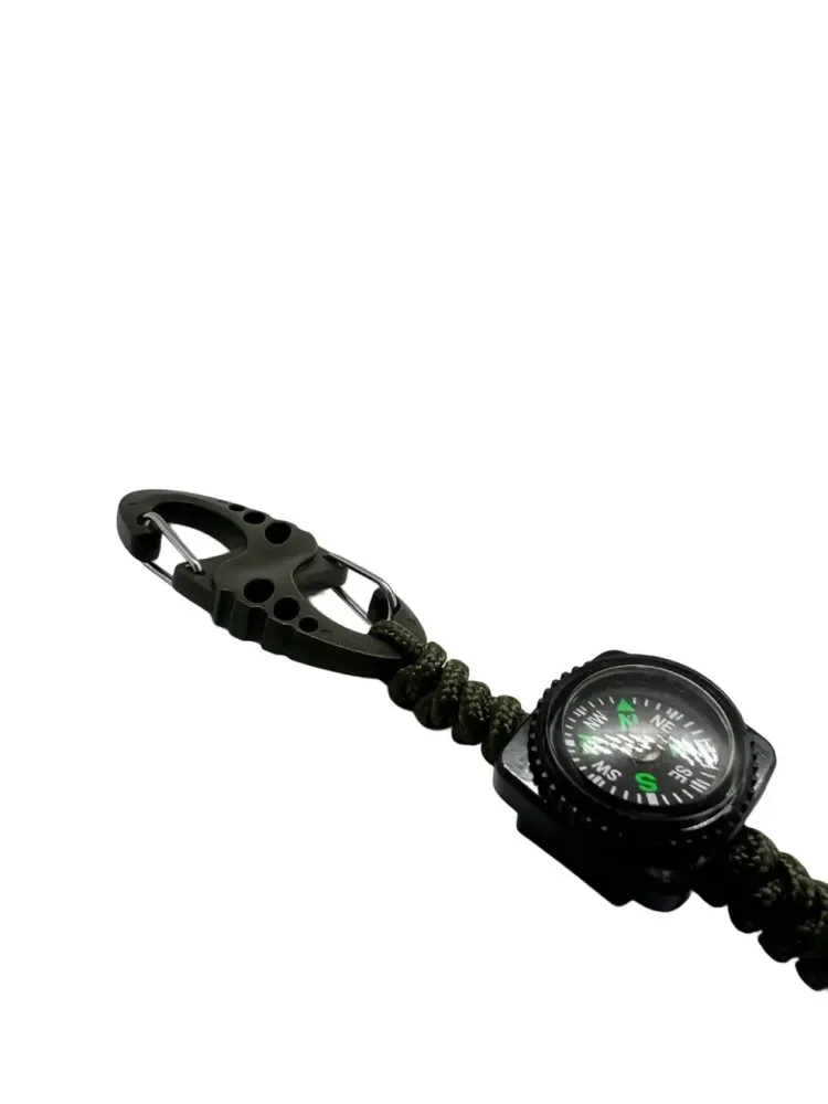 Carabina S Hook Paracord 275 cu Inel de Chei Theter Pathfinder Olive Drop Zone