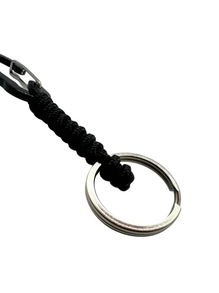 Carabina Metal Paracord 275 cu Inel de Chei Theter Negru Drop Zone