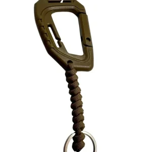 Carabina Polimer Paracord 550 cu Inel de Chei Theter Coyote Drop Zone