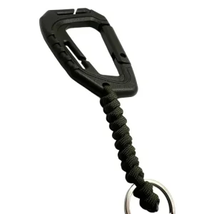 Carabina Polimer Paracord 550 cu Inel de Chei Theter Olive Drop Zone