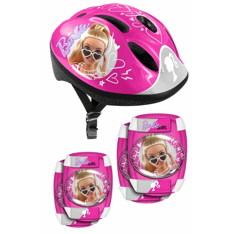 Set casca protectie, genunchiere si cotiere, Stamp, Sigure si confortabile, Reglabile, Conform cu EN1078, Marime 50/56 cm,...