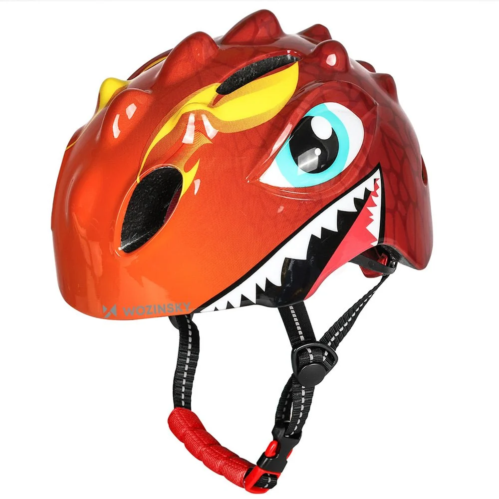 Cască de bicicletă pentru copii Wozinsky model dragon ușoară 2