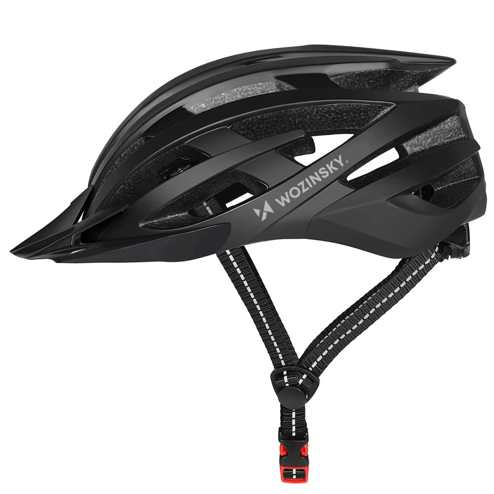 Casca de bicicletă all-terrain Wozinsky cu vizieră detașabilă și lumină USB 6