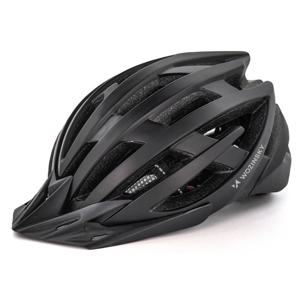 Casca de bicicletă all-terrain Wozinsky cu vizieră detașabilă și lumină USB 5