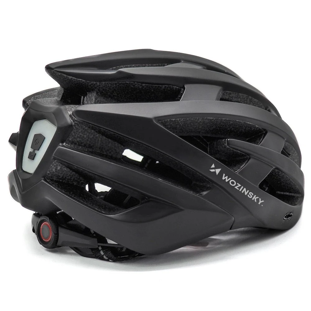 Casca de bicicletă all-terrain Wozinsky cu vizieră detașabilă și lumină USB 5
