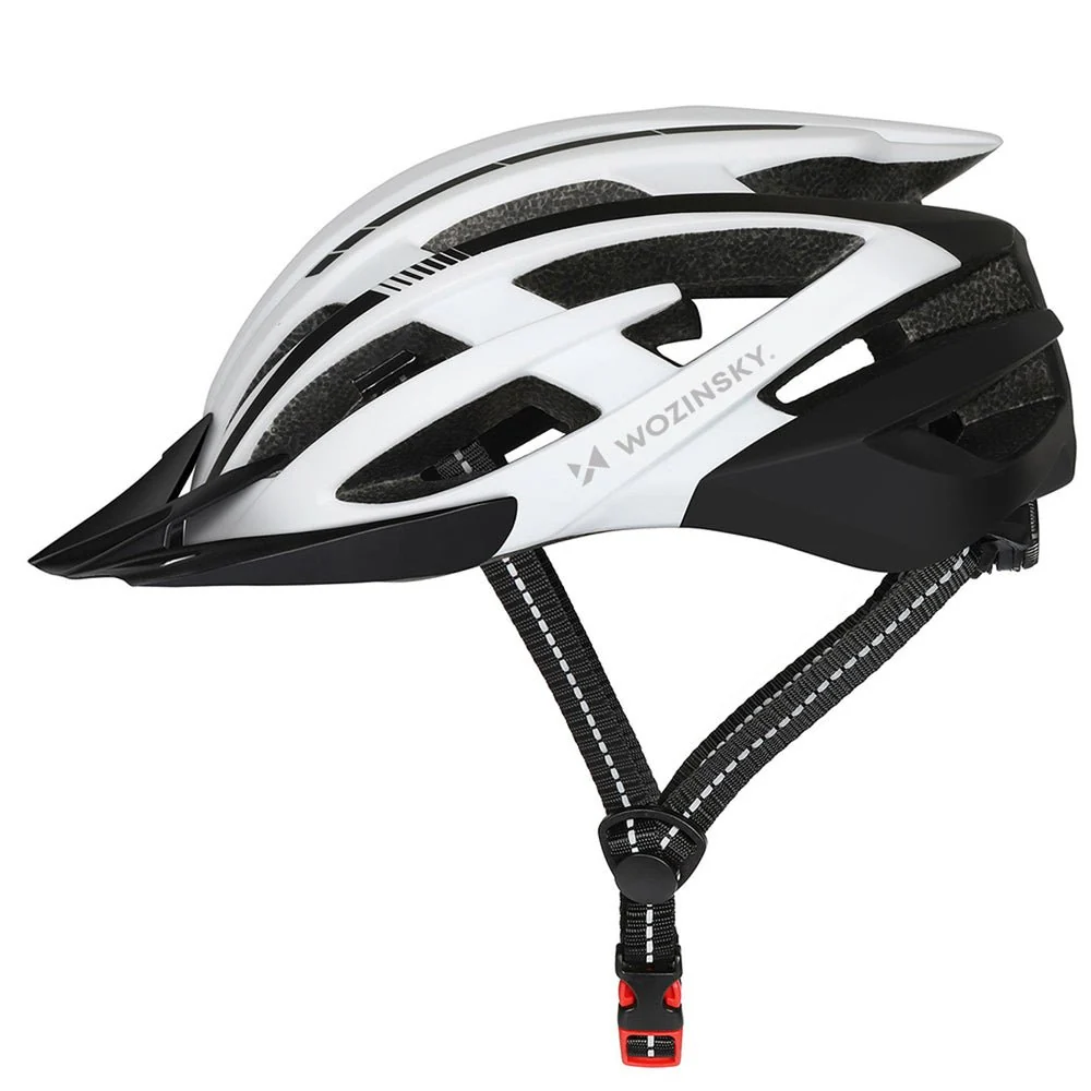 Casca de bicicletă all-terrain Wozinsky cu vizieră detașabilă și lumină USB