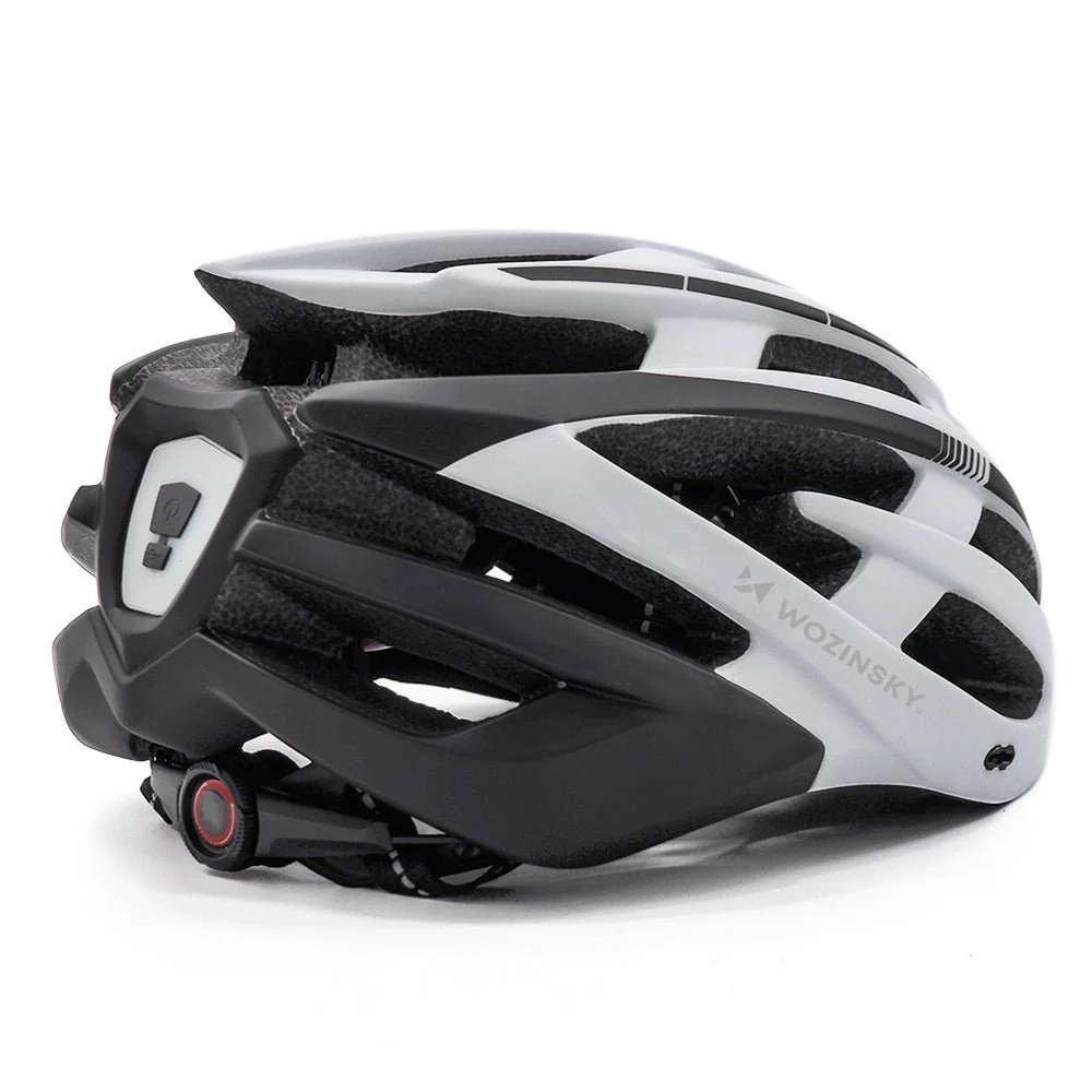 Casca de bicicletă all-terrain Wozinsky cu vizieră detașabilă și lumină USB