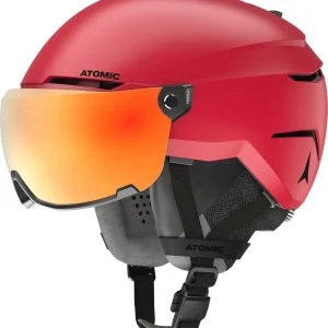 Casca Cu Ochelari Atomic Savor Amid Visor Hd Red