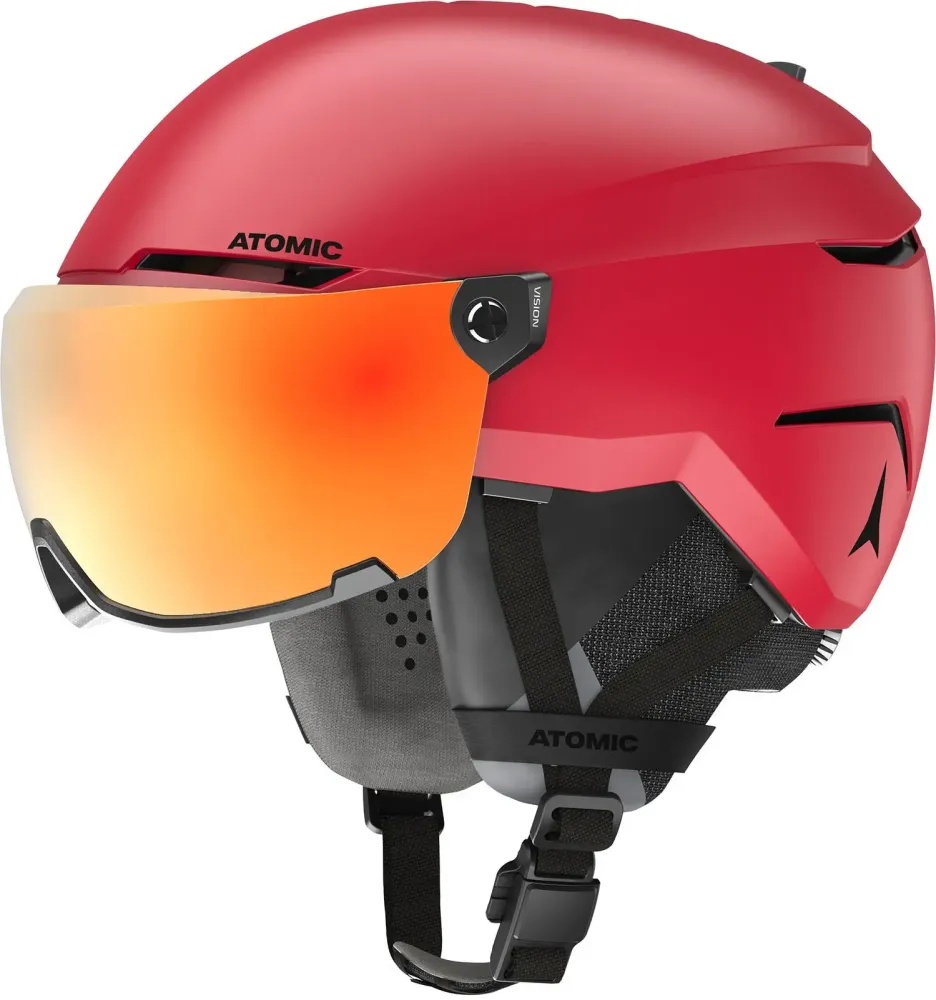 Casca Cu Ochelari Atomic Savor Amid Visor Hd Red