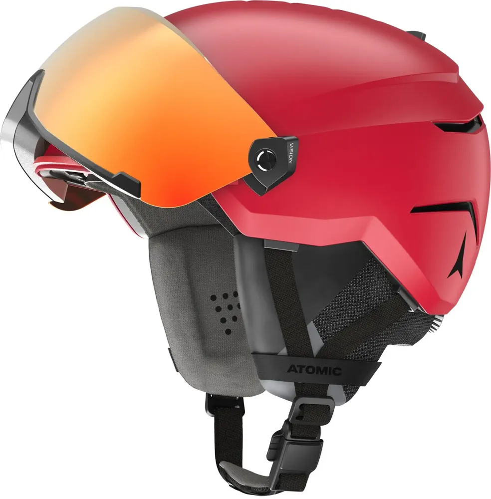 Casca Cu Ochelari Atomic Savor Amid Visor Hd Red
